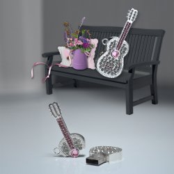 Promosyon Gitar - Taşlı USB - 16 GB