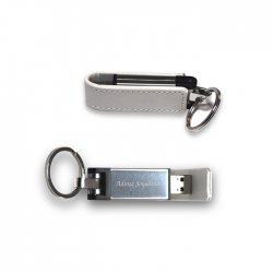 Promosyon Deri Metal USB - 16 GB
